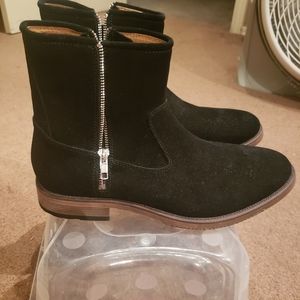 New Republic by Mark Mcnairy Suede "Terrance" Boots: Black